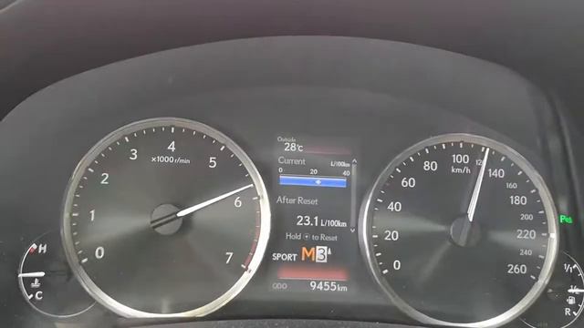 2018 Lexus IS 300 acceleration 0-130 0-160 manual mode 34 °C смотреть онлайн