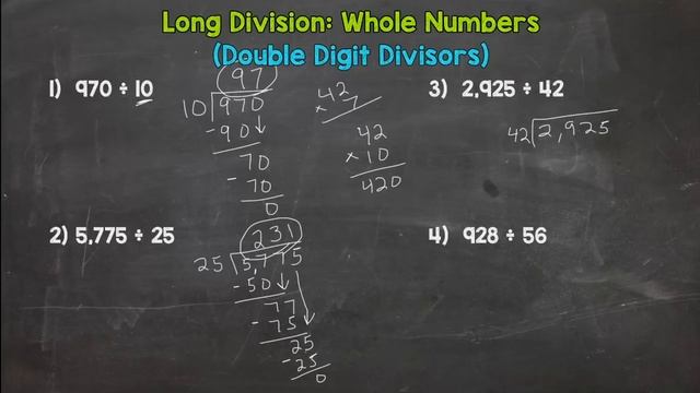 Long Division: Double-Digit Divisors | 5th Grade Math смотреть онлайн