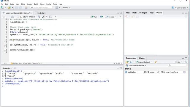 R - Mean and Standard Deviation смотреть онлайн