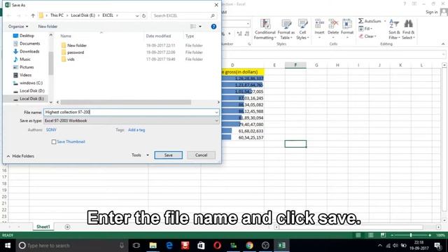 How to save excel 2013 file in excel 97 2003 format? смотреть онлайн