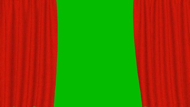 Занавес Эффект Открытия Зеленый Экран Curtain Opening Effect Green Screen Royalty Free Footage смотреть онлайн