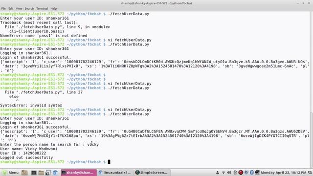 Fetch facebook user details, messages using chatbot in python | fbchat | chatbot in python смотреть онлайн