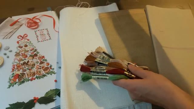 42. Вышивальный адвент.  Часть 1. Рукодельная неделя. Вышивка крестом.