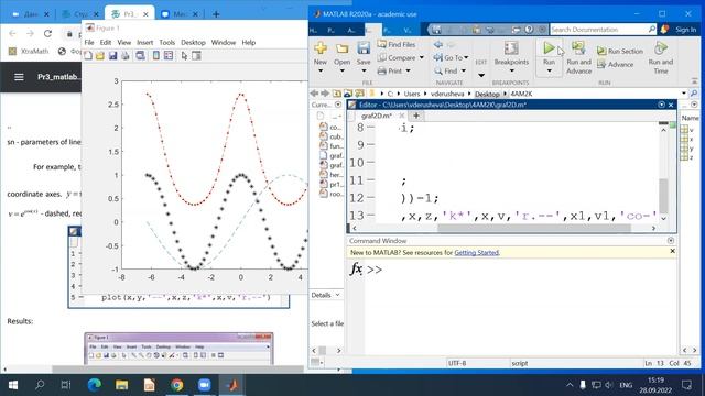 Matlab. Создание 2D графиков. Практика 3 часть1 смотреть онлайн