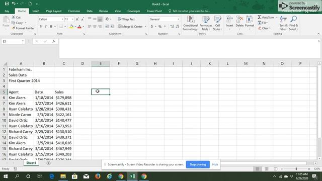 MOAC Excel 2016 Project 2-5 смотреть онлайн