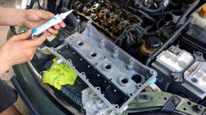 Установка алюминиевой клапанной крышки Chevrolet Lacetti (F16D3)