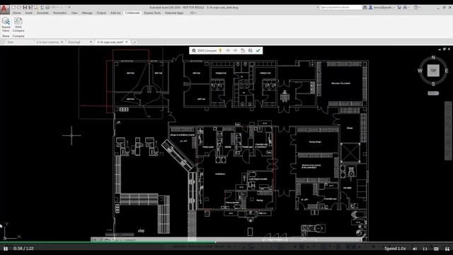 Find out differences between Two drawing with drawing compare tool | AutoCAD Tutorial смотреть онлайн