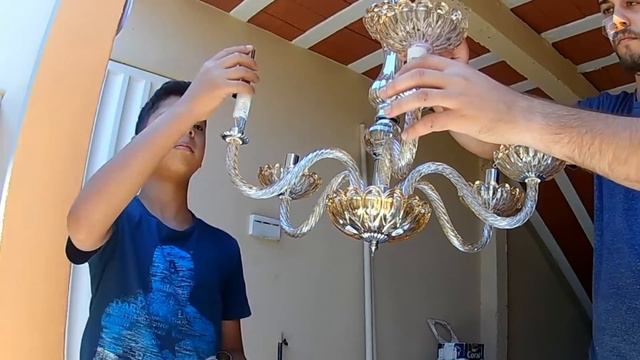 💡 Deu gosto INSTALAR esse LUSTRE de CRISTAL MARAVILHOSO смотреть онлайн
