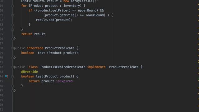 Behaviour Parameterization in Java-8 [Predicate classes] смотреть онлайн