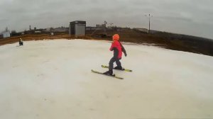 горные лыжи.Красная горка.Подольск