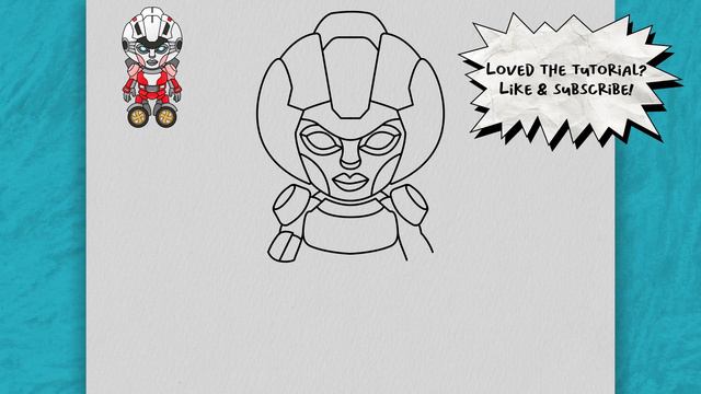 How to Draw ARCEE 🏍️ (Transformers: Rise of the Beast) | Easy Step-By-Step Drawing Tutorial смотреть онлайн