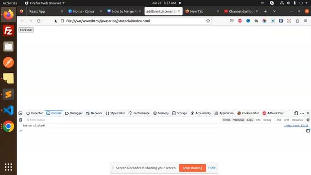 JavaScript Tutorial in Hindi #79 JavaScript onclick event смотреть онлайн
