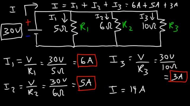 How To Calculate The Current In a Parallel Circuit Using Ohm's Law смотреть онлайн