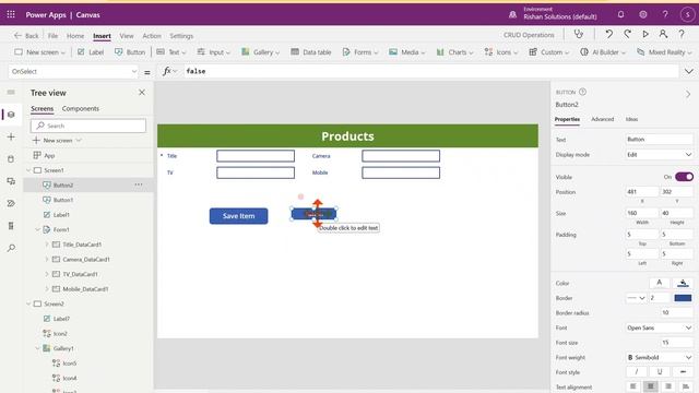 CRUD operations in Power apps смотреть онлайн