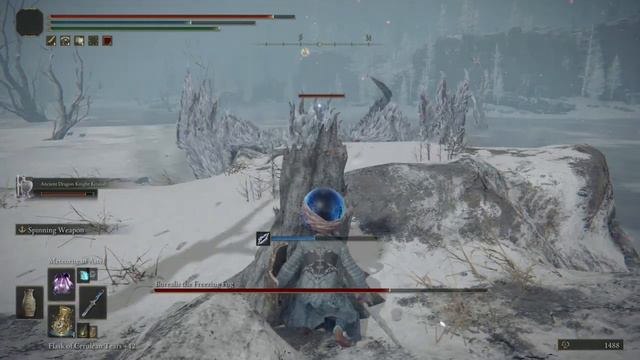 Elden Ring Borealis the Freezing Fog NG+ Cheese with good ol magic and hide behind things too. смотреть онлайн