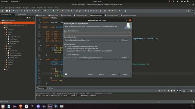 How To Make a Runnable Jar in Eclipse for Java - Bonus #3 смотреть онлайн