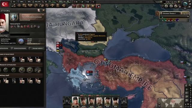 Trying not to collapse as the Ottomans in The Great War Redux | Hearts of Iron IV смотреть онлайн