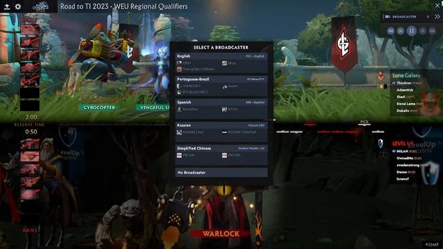 Level Up VS Luna Galaxy | TI 2023 - TI 12 | REGIONAL QUALIFIERS | WEU смотреть онлайн