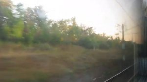 Из окна поезда Курск-Орел. Часть 1. Поезд №30 «Тургенев» Симферополь-Москва. The train «Turgenev»»