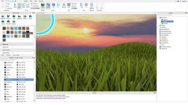 Roblox Tutorial - Realistic Grass (Grass Terrain Decoration) смотреть онлайн