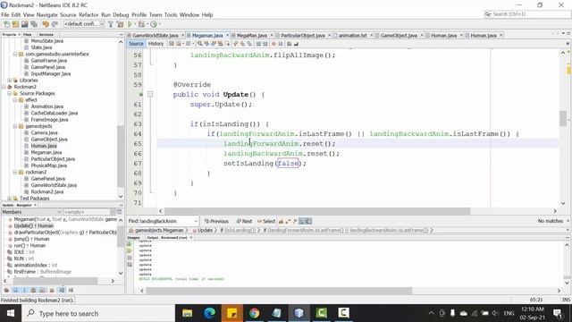 Megaman Java game tutorial - Part 12: Landing Animation смотреть онлайн