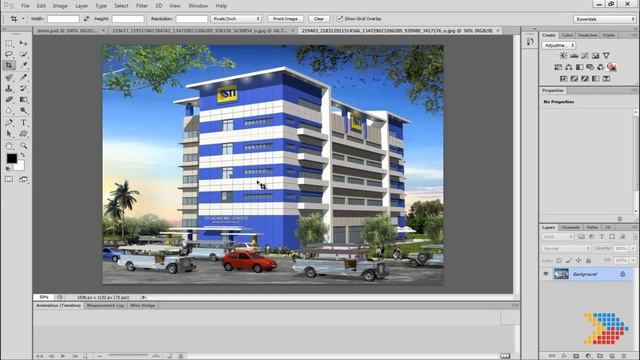 Photoshop CS6 New Features - Crop Perspective tool смотреть онлайн
