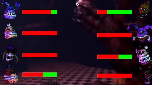 [SFM FNaF] Top 10 FNAF Vs FIGHTS WITH Healthbars