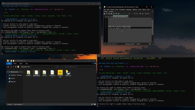 TooloGram (Telegram Software) - Create Accounts Automatically.