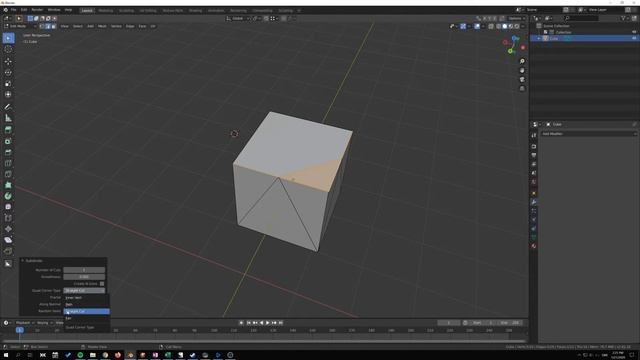 Blender - Subdivide, edit mode tool explained смотреть онлайн