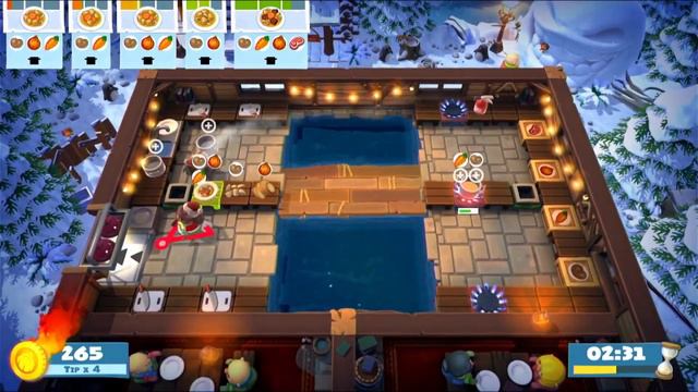 Overcooked All You Can Eat - Festive Seasoning 1-8 - 4 Stars - 2 Player - Tutorial смотреть онлайн