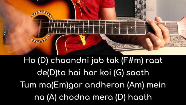 Jab Koyi Baat Bigad Jaaye |Kumar Sanu | Jurm | Guitar Chords Tutorial | Easy Notes смотреть онлайн
