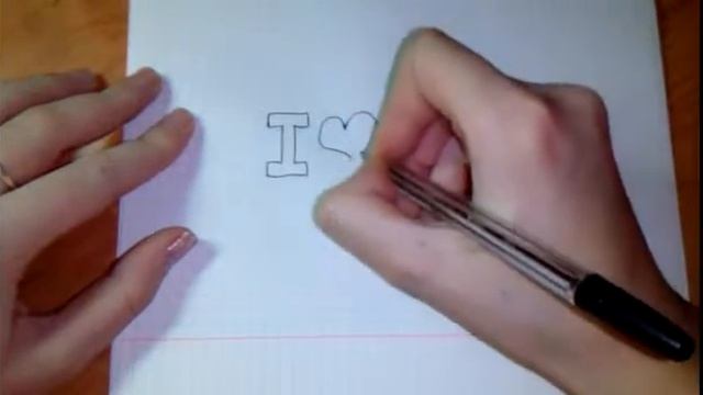 Надпись по клеточкам ! I love You Tube смотреть онлайн