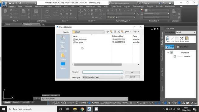 AutoCAD Map 3d - Import ShapeFile (.shp) смотреть онлайн