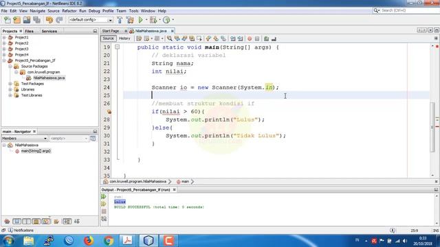 Belajar Java Dari Awal - 5 - Struktur Percabangan IF, ELSE dan ELSE IF Pada Pemrograman Java смотреть онлайн