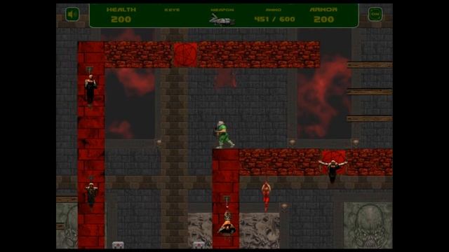 Flash Doom 2D walkthrough Part 4 (End) смотреть онлайн