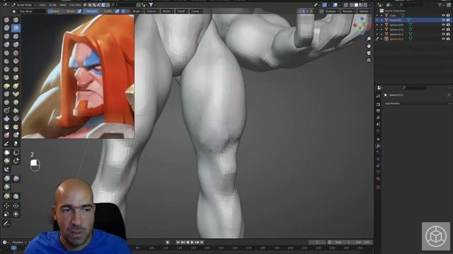 Скульптинг викинга.