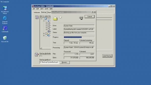 Backup Windows Server 2003