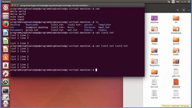 Linux Command Line Tutorial For Beginners 4 cat command in Linux 3 смотреть онлайн