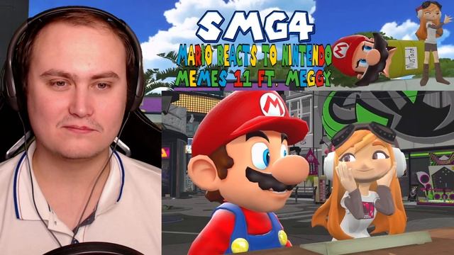 Mario Reacts To Nintendo Memes 11 ft. Meggy | Reaction смотреть онлайн