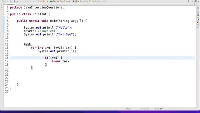 Labels in java - Tricky Java Question смотреть онлайн