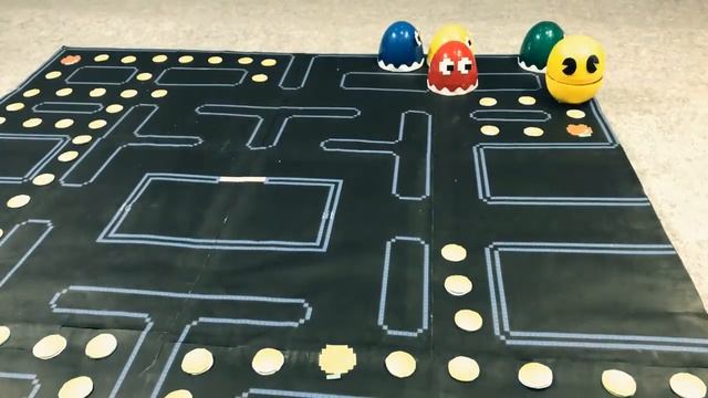 Pacman Game. Monster Pacman. Cardboard game. DIY смотреть онлайн