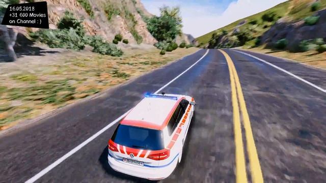 Swiss Police / Volkswagen Passat Gendarmerie Zougoise 1.2 Test Drive GTA V _REVIEW смотреть онлайн