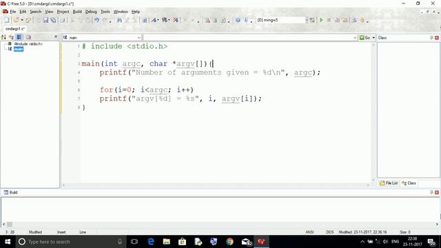 C Programming - Command Line Arguments