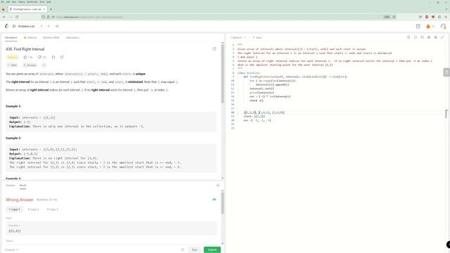 Random Problem Challenge V - Find Right Interval - LeetCode 436- Python смотреть онлайн