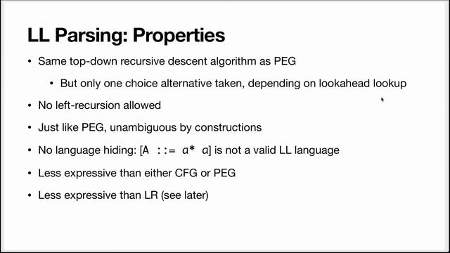14. LL Parsing смотреть онлайн
