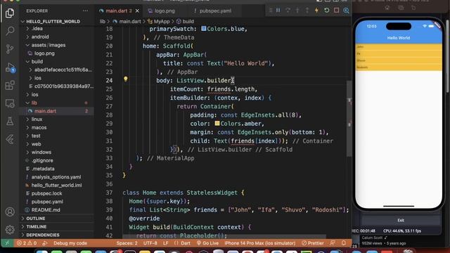 Stateless Widgets. Flutter for Beginners 2023. смотреть онлайн