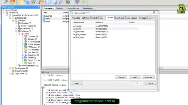 Criando tablea videos PostgreSQL Banco de dados Externo - Java ee - 072 смотреть онлайн