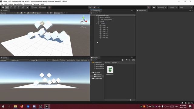 Урок 1 - ОСНОВЫ UNITY смотреть онлайн