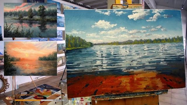 ? ХуДоЖнИкИ | Живопись | Рисуем вместе простейший пейзаж маслом | Александр Григорьев смотреть онлайн