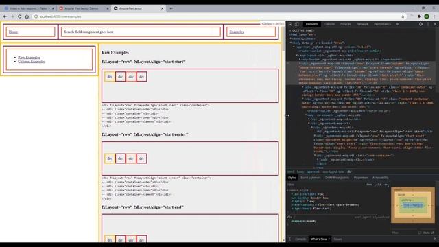 Video 4: Use fxLayout fxLayoutAlign fxFlex fxFlexOrder fxHide and fxShow from Angular Flex Layout смотреть онлайн